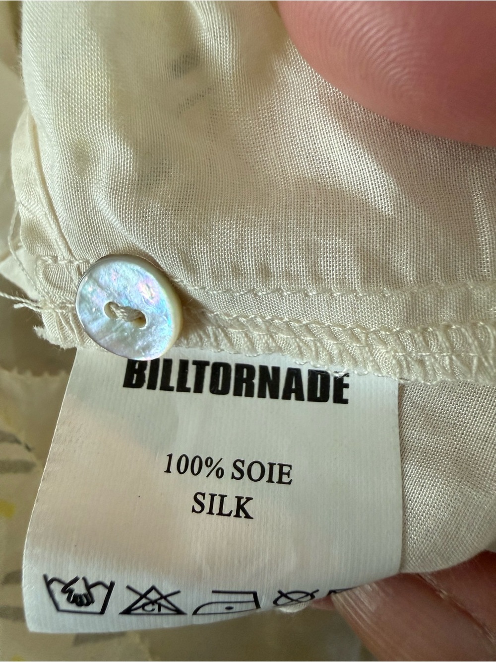 Billtornade Vintage 100% Silk Y2K Babydoll Empire Cut Dress Size 36 US 4 - Picture 5 of 5